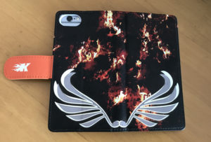 お客様デザインの手帳型iphoneケース